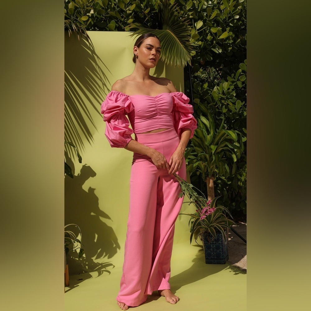 Sun Touch Miami Franchesca Hot Pink Valentina Top Size Medium
